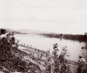 Vue sur la rivière Tennessee en direction de Chattanooga, vers 1864 - George N. Barnard