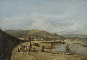 Swansea depuis le West Pier - George Orleans Delamotte