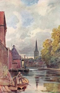 La cathédrale depuis le ferry de King Street - George Parsons Norman