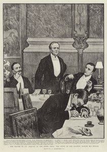 Le dîner de M. Asquith à l