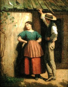 Cour rustique, vers 1859-60 - George Philip Reinagle