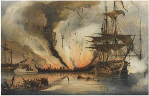 La Bataille navale de Navarin le 20 octobre 1827 - George Philip Reinagle