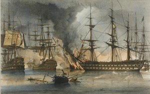La bataille navale de Navarin le 20 octobre 1827 - George Philip Reinagle