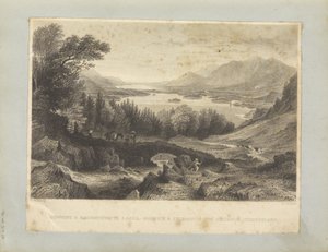 Lacs Derwent et Bassenthwaite, - Keswick et Skiddaw au loin, Cumberland - George Pickering