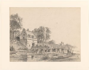 Vue sur la porte du Château de Buren