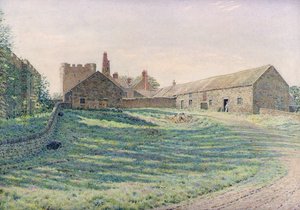 Château de Halton, Northumberland, aspect est, 19ème siècle - George Price Boyce