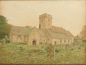 La double église de Saint Illtyd à Llantwit Major, Glamorganshire