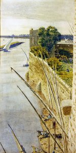 Le Nil à Gizeh - George Price Boyce