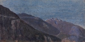 La vallée du Tessin depuis Giornico - George Price Boyce