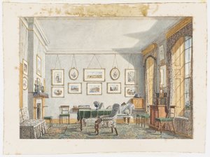 Chambre de George James Drummond à Oxford, 1853