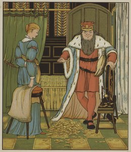 Illustration de Rumpelstiltskin par les frères Grimm - George R. Halkett