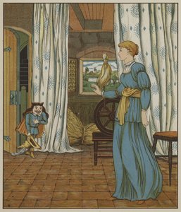 Illustration de Rumpelstiltskin par les frères Grimm - George R. Halkett