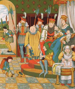 Rumpelstiltskin arrive pour réclamer le premier-né de la princesse comme récompense, 1882
