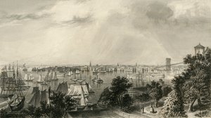 Ville de New York, depuis Brooklyn Heights - George R. Hall