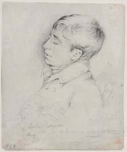 Portrait de Welby Sherman endormi dans un fauteuil, 1828 - George Richmond