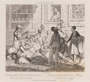 Paysans se reposant, Lunéville, c.1821 - George Robert Lewis