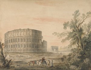 Colisée, Rome, avec arche à gauche