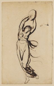 Une nymphe dansant avec un tambourin - George Romney