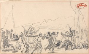 Scène de bacchanales (peut-être antédiluvienne) - George Romney