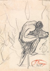 Figure debout, avec un genou plié - George Romney