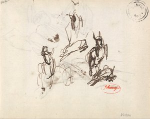 La chèvre qui gambade : trois esquisses - George Romney
