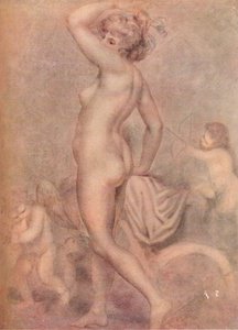 Lady Hamilton en déesse de la santé, vers 1790, 1920 - George Romney