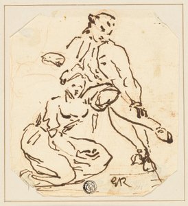 Homme et femme assis