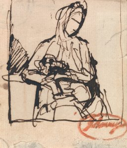 Femme assise : Peut-être Mme Harris - George Romney