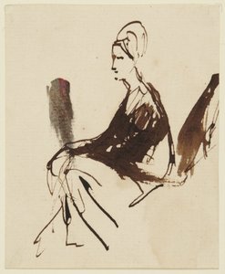 Figure féminine assise - George Romney