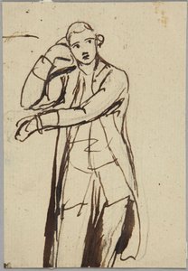Figure masculine debout, vue aux trois quarts - George Romney