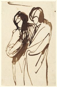Deux personnages debout