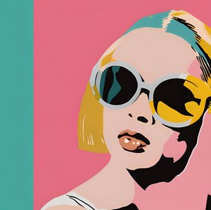 Regard glamour, 21e siècle (peinture) - George Rosaly