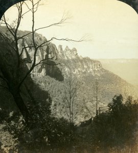 Les bassins de Katoomba et Jamieson, Montagnes Bleues, Nouvelle-Galles du Sud, Australie, 1908 - George Rose