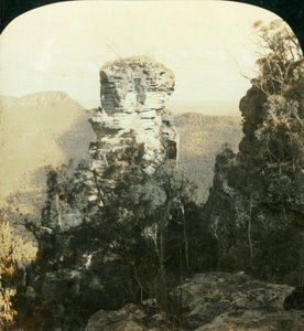 Les rochers Orphelin et Visage Indien,...Montagnes Bleues, N.S.W., Australie, 1909 - George Rose