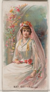 Fête du Travail, France, de la série Holidays N80 pour les cigarettes Duke, 1890