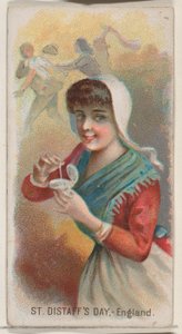 Le jour de la Sainte-Distaff, Angleterre, de la série Holidays pour les cigarettes Duke