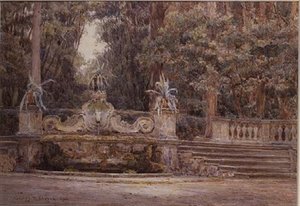 Dans les bois, Villa Corsini, Florence - George Samuel Elgood