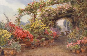 Jardins italiens : Une terrasse florentine - George Samuel Elgood