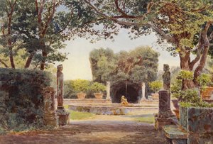 Jardins italiens : Villa Piatti, La promenade de la baie - George Samuel Elgood