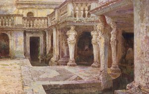 Jardins italiens : Villa di Papa Giulio - George Samuel Elgood