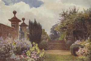 Penshurst, les marches de la terrasse - George Samuel Elgood