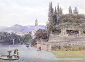 Les jardins de Boboli, Palais Pitti, Florence - George Samuel Elgood