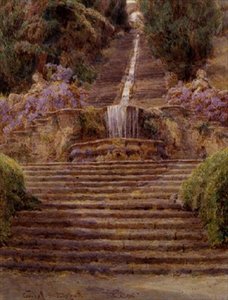 La Cascade, Villa Cicogna - George Samuel Elgood