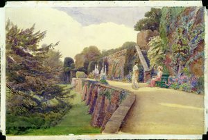 La terrasse au château de Berkeley, Gloucestershire, 1887 - George Samuel Elgood