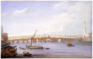 Anciens et nouveaux ponts de Londres, Londres, 1831 - George Scharf
