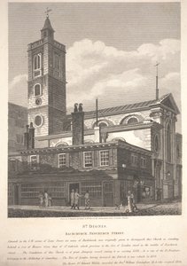 St. Dionis, Backchurch, Fenchurch Street, gravée par William Wise - George Shepherd