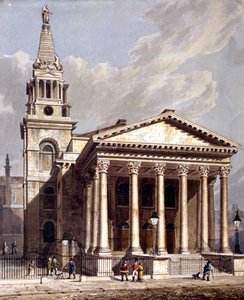 Saint George, Bloomsbury, Holborn, Londres, 1811 - George Shepherd