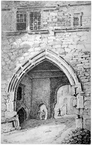 Vue de la porte du roi Jean dans l