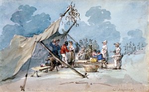 Vue des gens assistant à la foire de Peckham, Londres, vers 1820 - George Shepherd