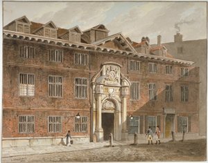 Façade ouest de Blackwell Hall, King Street, City of London, 1811 - George Shepherd